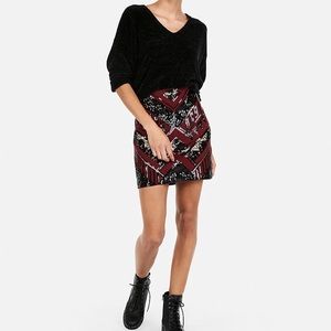 NWOT | Express Sequin Mini Skirt